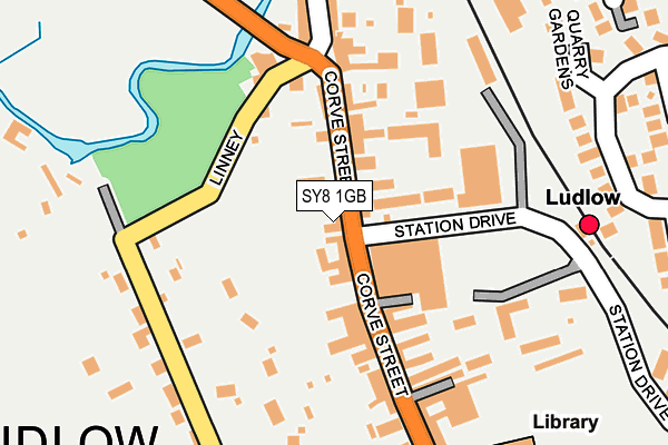 SY8 1GB map - OS OpenMap – Local (Ordnance Survey)