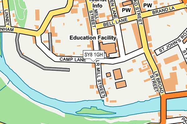 SY8 1GH map - OS OpenMap – Local (Ordnance Survey)