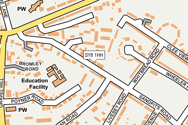 Map of HENDRA HEALTHCARE (LUDLOW) LIMITED at local scale