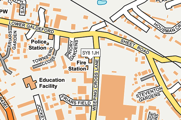 Map of LUDLOW BUDGET SKIPS LTD at local scale
