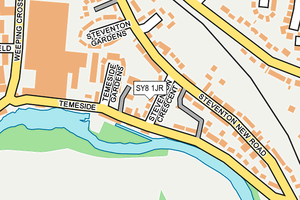 SY8 1JR map - OS OpenMap – Local (Ordnance Survey)