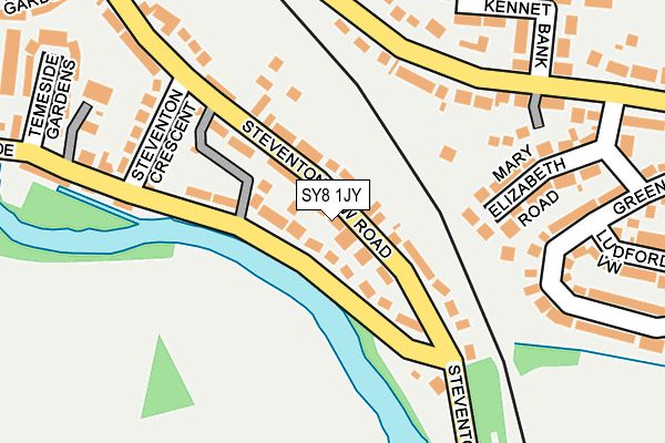 SY8 1JY map - OS OpenMap – Local (Ordnance Survey)