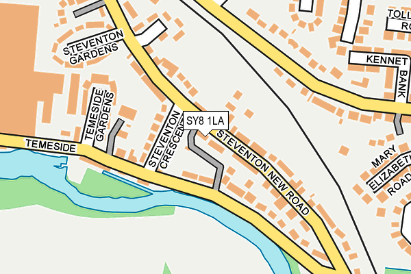 SY8 1LA map - OS OpenMap – Local (Ordnance Survey)