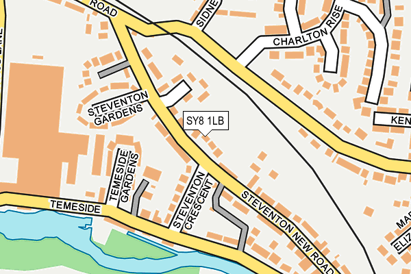 SY8 1LB map - OS OpenMap – Local (Ordnance Survey)