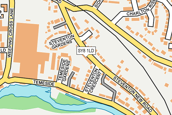 SY8 1LD map - OS OpenMap – Local (Ordnance Survey)