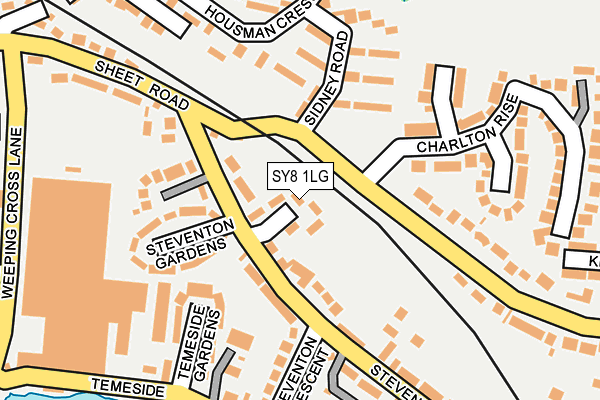 SY8 1LG map - OS OpenMap – Local (Ordnance Survey)