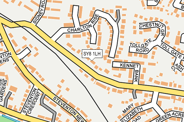 SY8 1LH map - OS OpenMap – Local (Ordnance Survey)