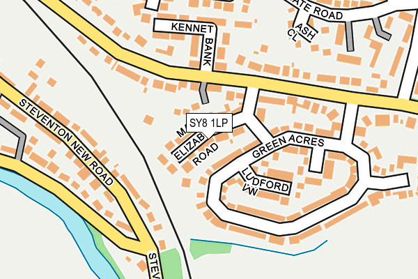 SY8 1LP map - OS OpenMap – Local (Ordnance Survey)