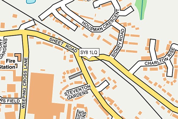 SY8 1LQ map - OS OpenMap – Local (Ordnance Survey)