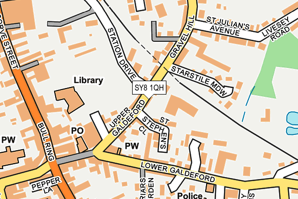 SY8 1QH map - OS OpenMap – Local (Ordnance Survey)