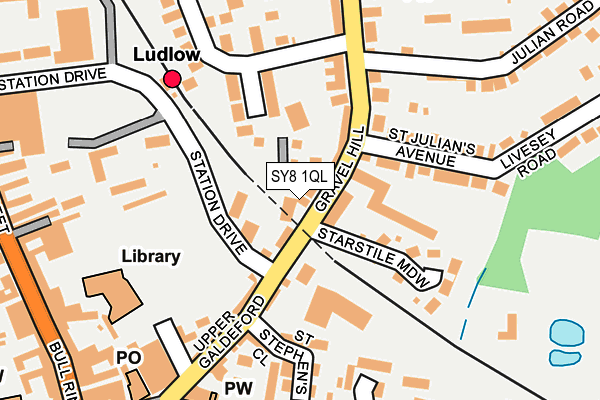 SY8 1QL map - OS OpenMap – Local (Ordnance Survey)