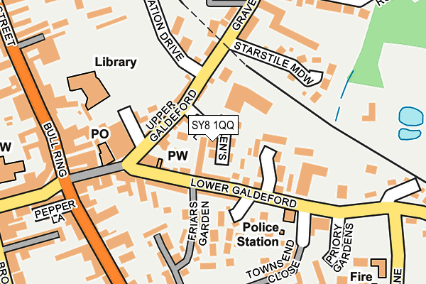 SY8 1QQ map - OS OpenMap – Local (Ordnance Survey)