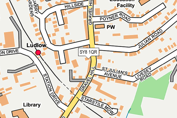 SY8 1QR map - OS OpenMap – Local (Ordnance Survey)