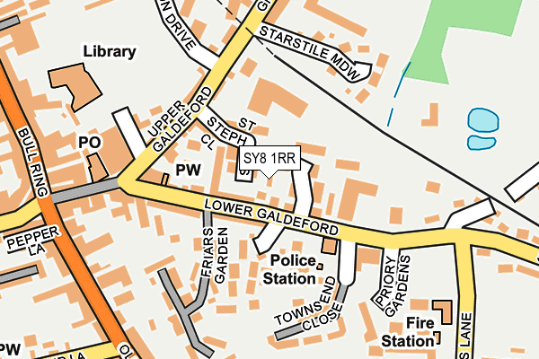 SY8 1RR map - OS OpenMap – Local (Ordnance Survey)