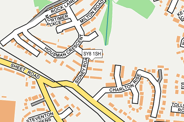 SY8 1SH map - OS OpenMap – Local (Ordnance Survey)