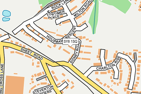 SY8 1SQ map - OS OpenMap – Local (Ordnance Survey)