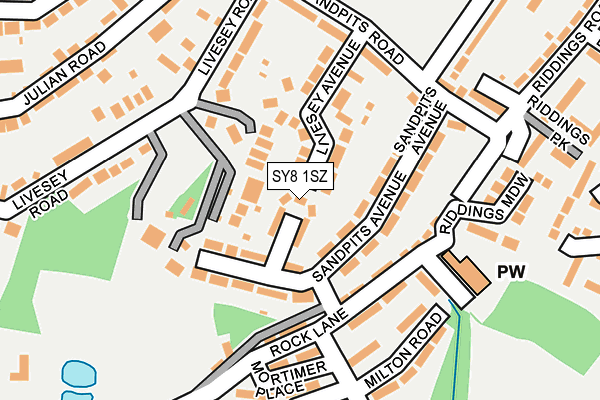 SY8 1SZ map - OS OpenMap – Local (Ordnance Survey)