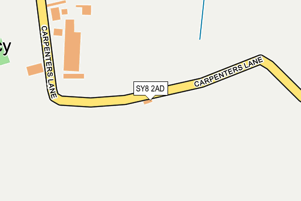 SY8 2AD map - OS OpenMap – Local (Ordnance Survey)