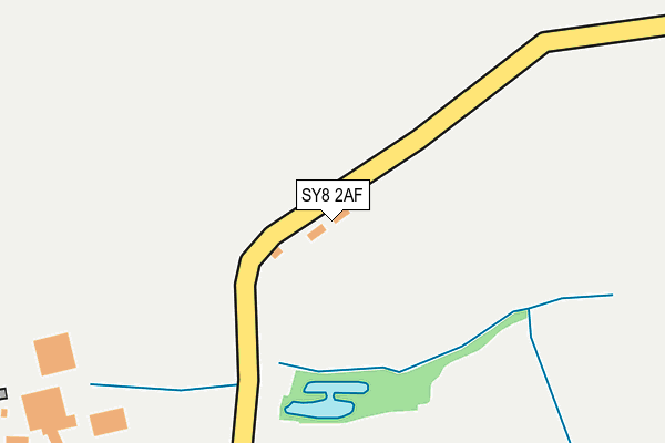 SY8 2AF map - OS OpenMap – Local (Ordnance Survey)