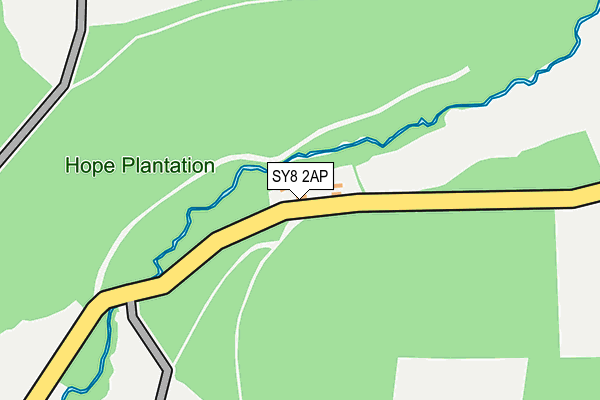 SY8 2AP map - OS OpenMap – Local (Ordnance Survey)