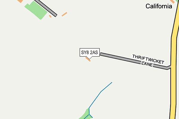 SY8 2AS map - OS OpenMap – Local (Ordnance Survey)