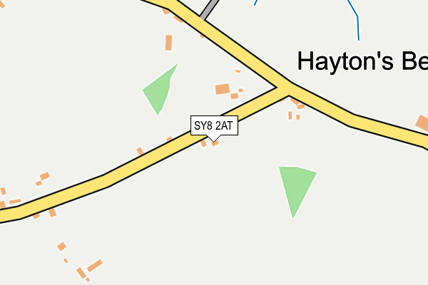 SY8 2AT map - OS OpenMap – Local (Ordnance Survey)