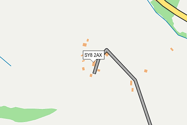 SY8 2AX map - OS OpenMap – Local (Ordnance Survey)