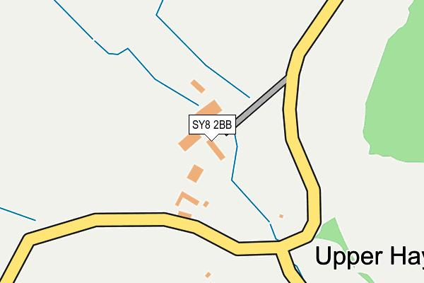 SY8 2BB map - OS OpenMap – Local (Ordnance Survey)