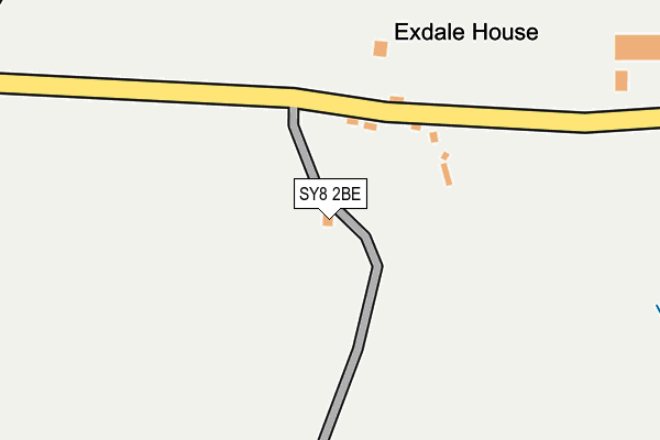 SY8 2BE map - OS OpenMap – Local (Ordnance Survey)