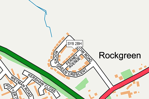 SY8 2BH map - OS OpenMap – Local (Ordnance Survey)