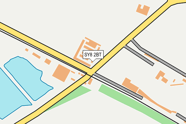 SY8 2BT map - OS OpenMap – Local (Ordnance Survey)