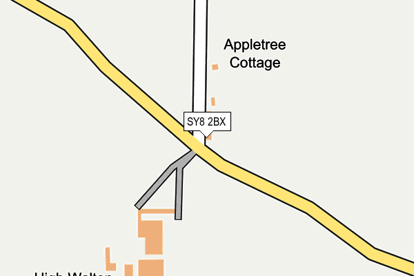SY8 2BX map - OS OpenMap – Local (Ordnance Survey)