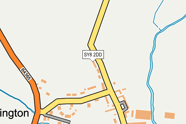 SY8 2DD map - OS OpenMap – Local (Ordnance Survey)