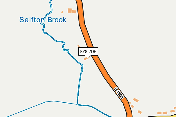 SY8 2DF map - OS OpenMap – Local (Ordnance Survey)