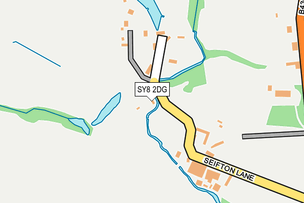 SY8 2DG map - OS OpenMap – Local (Ordnance Survey)