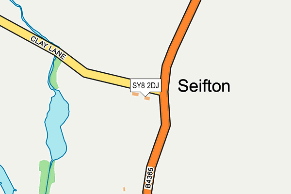 SY8 2DJ map - OS OpenMap – Local (Ordnance Survey)