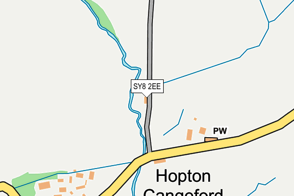 SY8 2EE map - OS OpenMap – Local (Ordnance Survey)