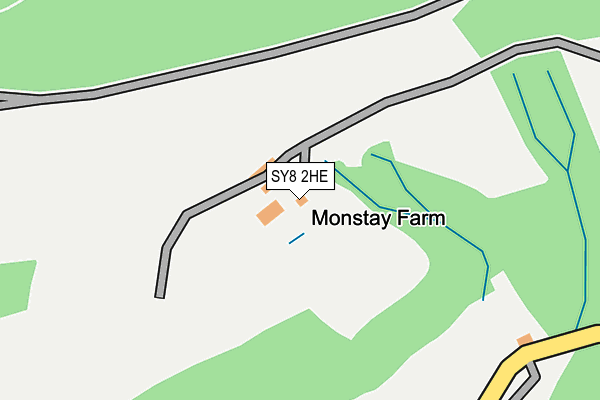 SY8 2HE map - OS OpenMap – Local (Ordnance Survey)