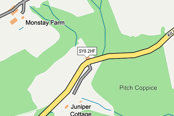 SY8 2HF map - OS OpenMap – Local (Ordnance Survey)