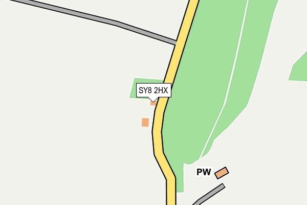 SY8 2HX map - OS OpenMap – Local (Ordnance Survey)