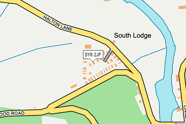 SY8 2JF map - OS OpenMap – Local (Ordnance Survey)