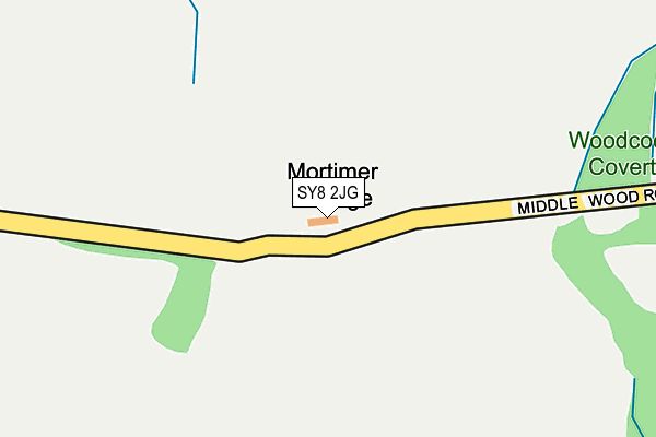 SY8 2JG map - OS OpenMap – Local (Ordnance Survey)