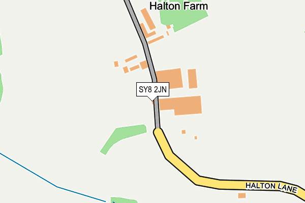 SY8 2JN map - OS OpenMap – Local (Ordnance Survey)