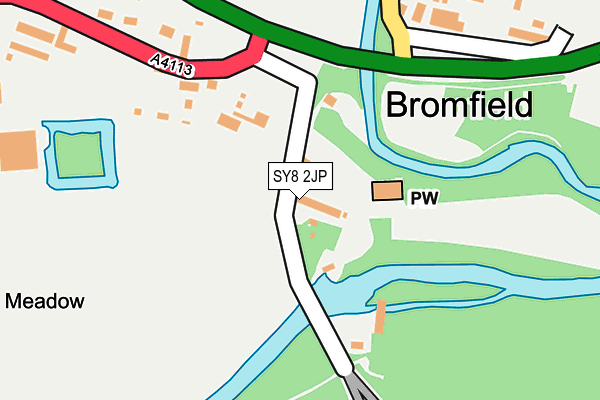 SY8 2JP map - OS OpenMap – Local (Ordnance Survey)
