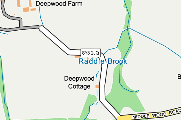 SY8 2JQ map - OS OpenMap – Local (Ordnance Survey)
