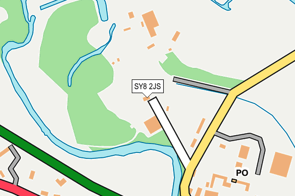 SY8 2JS map - OS OpenMap – Local (Ordnance Survey)