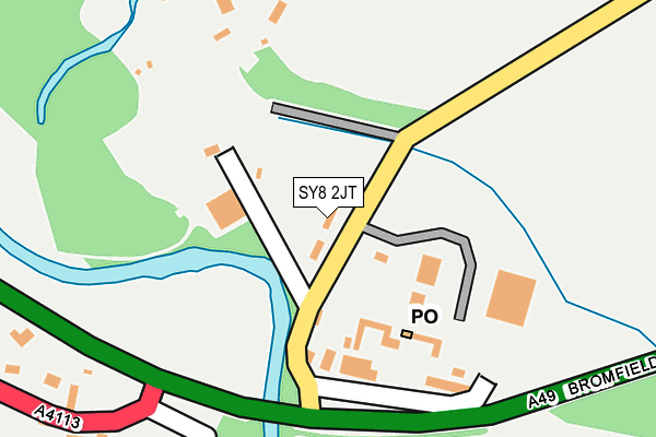 SY8 2JT map - OS OpenMap – Local (Ordnance Survey)