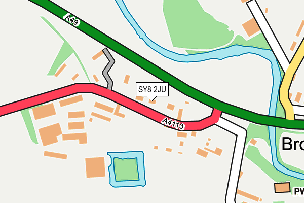 SY8 2JU map - OS OpenMap – Local (Ordnance Survey)