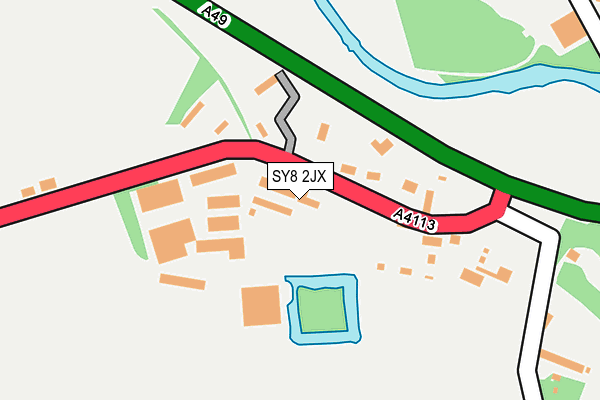 SY8 2JX map - OS OpenMap – Local (Ordnance Survey)