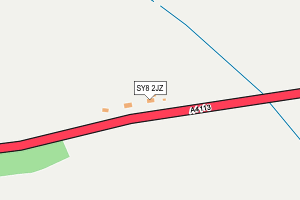 SY8 2JZ map - OS OpenMap – Local (Ordnance Survey)